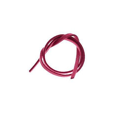 Lanière simili daim 3x1mm FUSHIA x2m  - 1