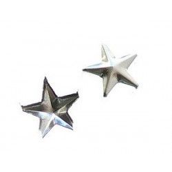Star studs 12mm SILVER COLOR x10