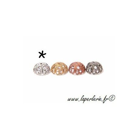 Cloche filigranée diam. 10 mm ARGENTÉ  - 1