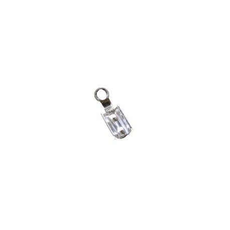 Serre-lacet 11x4mm ARGENT 925  - 1