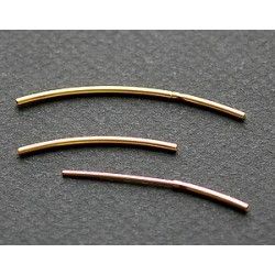 Crimp friction clasps for cable and nylon of 1mm GOLD COLOR x1