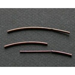 Crimp friction clasps for cable and nylon of 1mm OLD COPPER COLOR x1