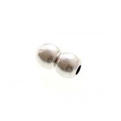 Toggle magnetized 13x8mm SILVER PATINED COLOR