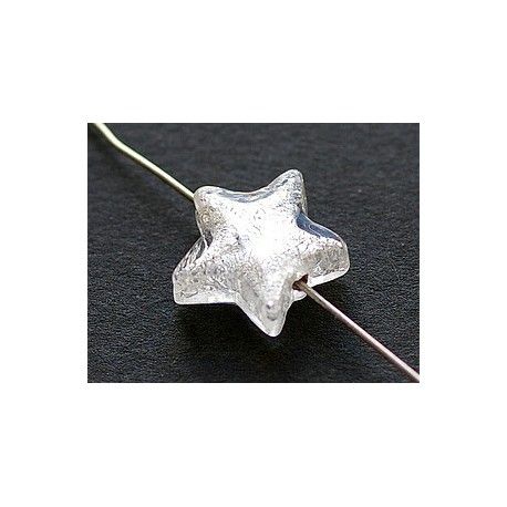 Étoile feuille d'argent 16mm CRYSTAL  - 1