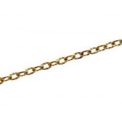 Chain oval ring 3x4.2mm GOLD PATINED COLOR x1m
