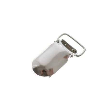Attache sucette 35x19mm ARGENTÉ  - 1