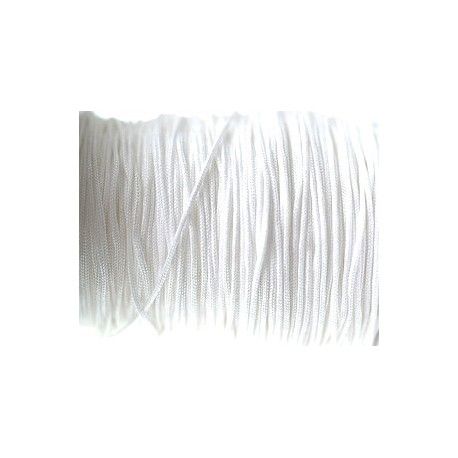 Fil synthétique 1mm BLANC x3m  - 1