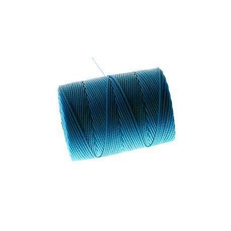 C-LON beading cord macramé ép.0.5mm 78m CARIBBEAN BLUE  - 1