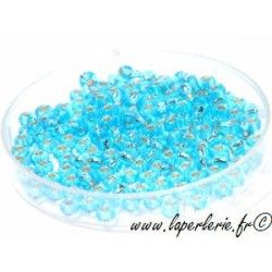 Seed beads AQUAMARINE ARGENTEE (400 beads)