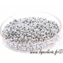 Seed beads 2mm ARGENTEE MATE (900 beads)