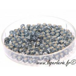 Seed beads2mm BLACK DIAMOND ARGENTEE (900 beads)
