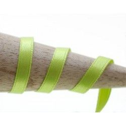 Double satin ribbon 6mm ANISE GREEN x2m