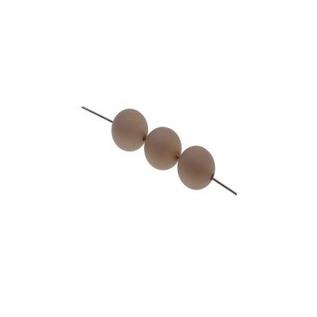 Ronde polaire 8mm GREIGE x10  - 1