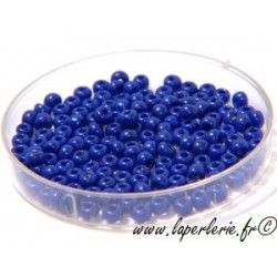 Rocaille 2mm NAVY BLUE OPAQUE, mesure de 12.50 gr environ 400 perles