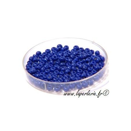 Rocaille 2mm NAVY BLUE OPAQUE, mesure de 12.50 gr environ 400 perles