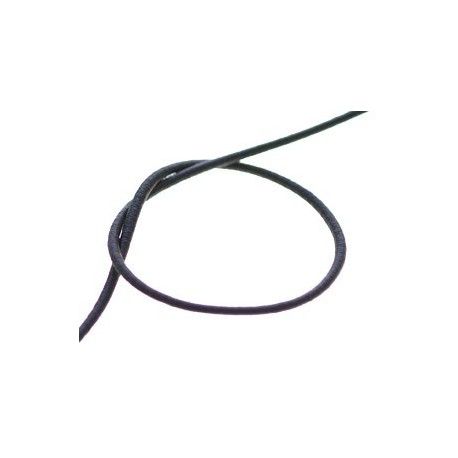 Fil élastique gainé 2mm NOIR x1m  - 1