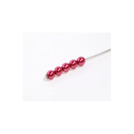 Ronde nacrée 3mm FUSCHIA x150  - 1