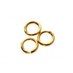 Jumpring 6x0.9mm GOLD COLOR x20