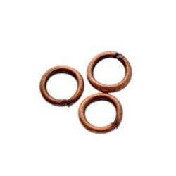Jumpring 6x0.9mm OLD COPPER COLOR x20