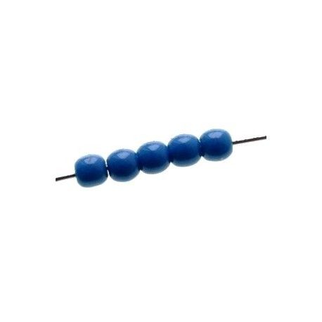 Ronde 4mm BLEU MOYEN OPAQUE x50  - 1