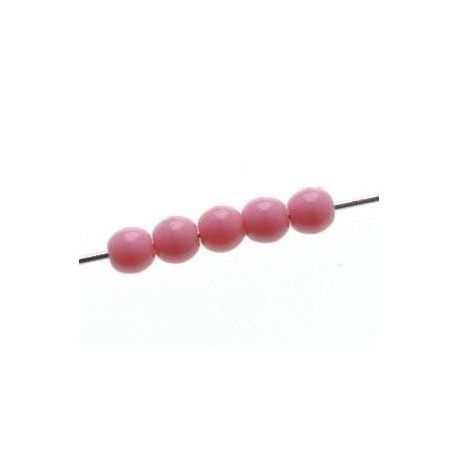 Ronde 4mm ROSE OPAQUE x50  - 1