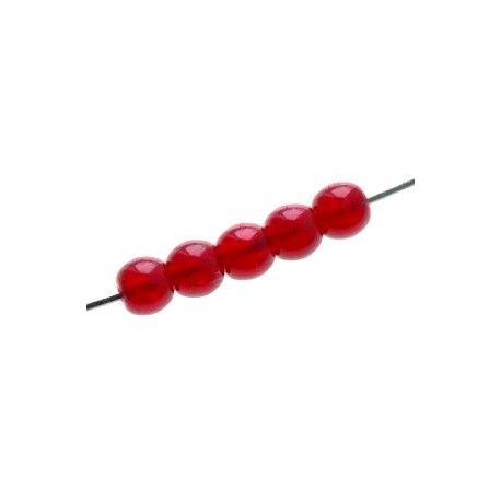 Ronde 4mm ROUGE OPAL x50  - 1