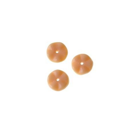 Rondelle ondulée 10mm BEIGE x10  - 1