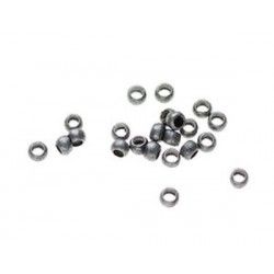 Crimp beads 0.9mm OLD SILVER COLOR x100