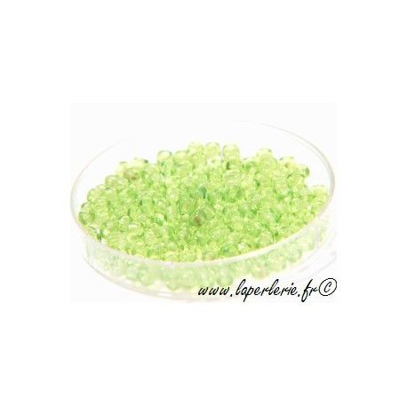 Rocaille PERIDOT, mesure de 12.50 gr environ 400 perles  - 1