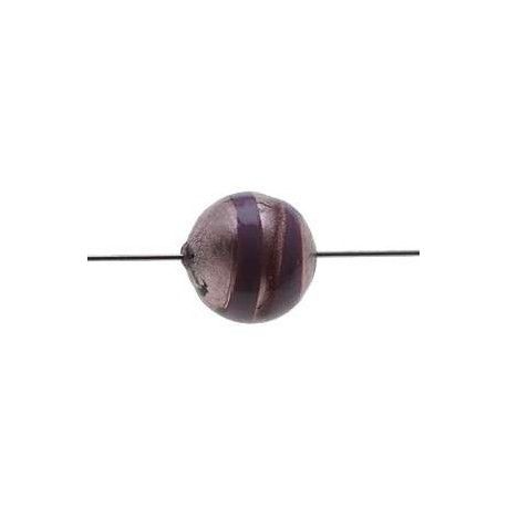 Ronde 2 rayures 12mm AMETHYST/LILAS Brillant  - 1