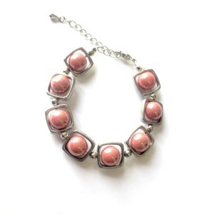 Bracelet céramique rose