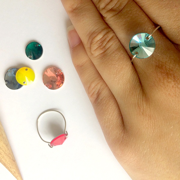 Bague avec strass SWAROVSKI