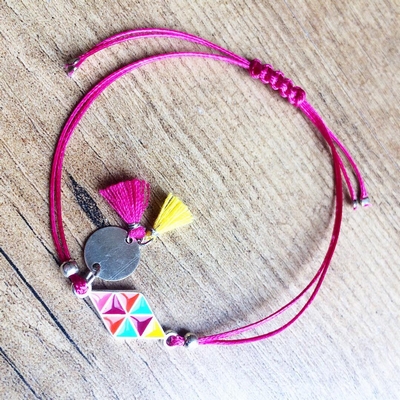 Bracelet Rose Losange