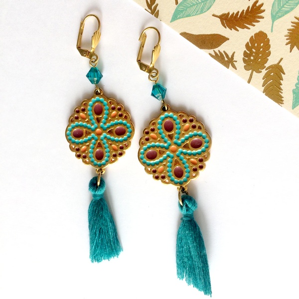 Boucles d'oreilles orientales