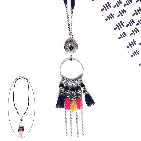 Sautoir Black Corail