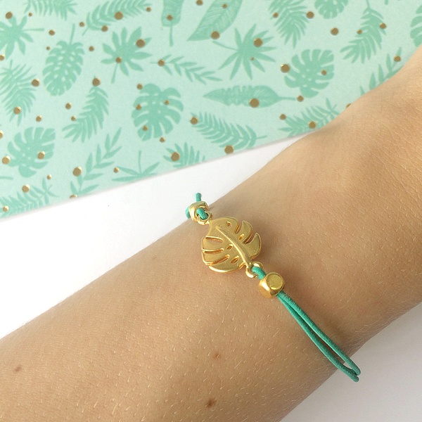 Bracelet Feuille de Monstera