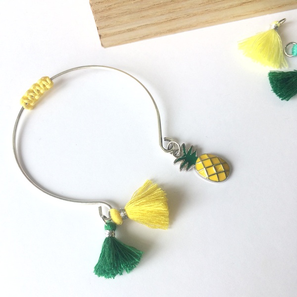 Bracelet Jaune Ananas