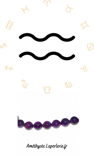 Signe Verseau + Pierre améthyste